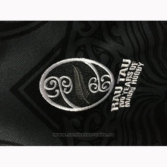 Camiseta Nueva Zelandia All Blacks Maori Rugby 100th Conmemorative